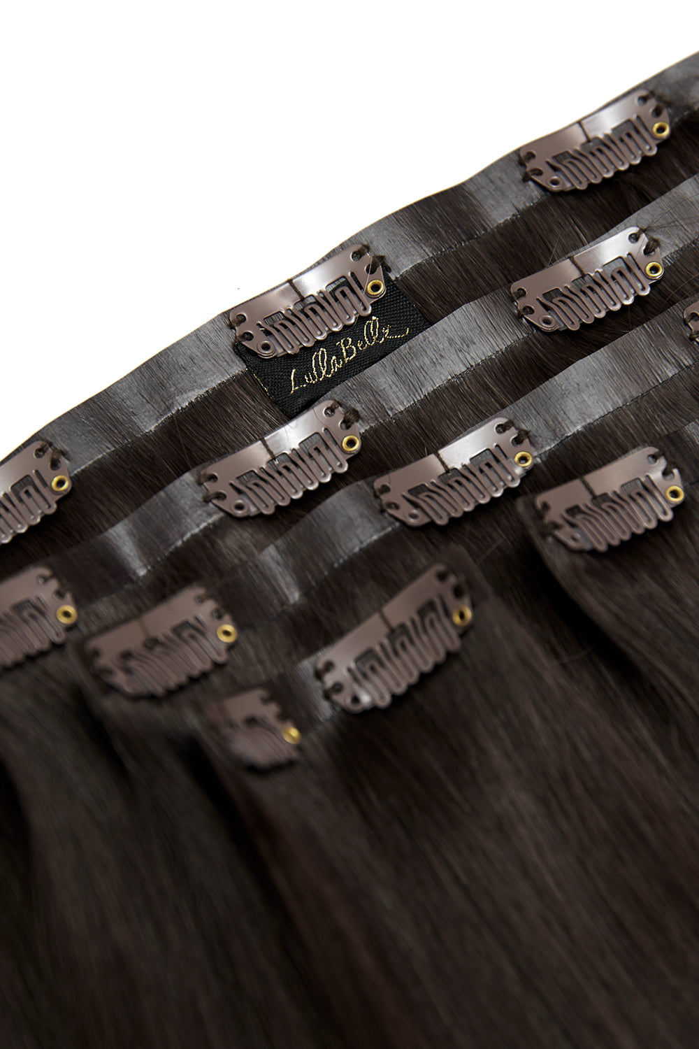 Luxury Gold 20" 200g 5 Piece Human Hair Extensions - BROWNS | DARK BROWN #1