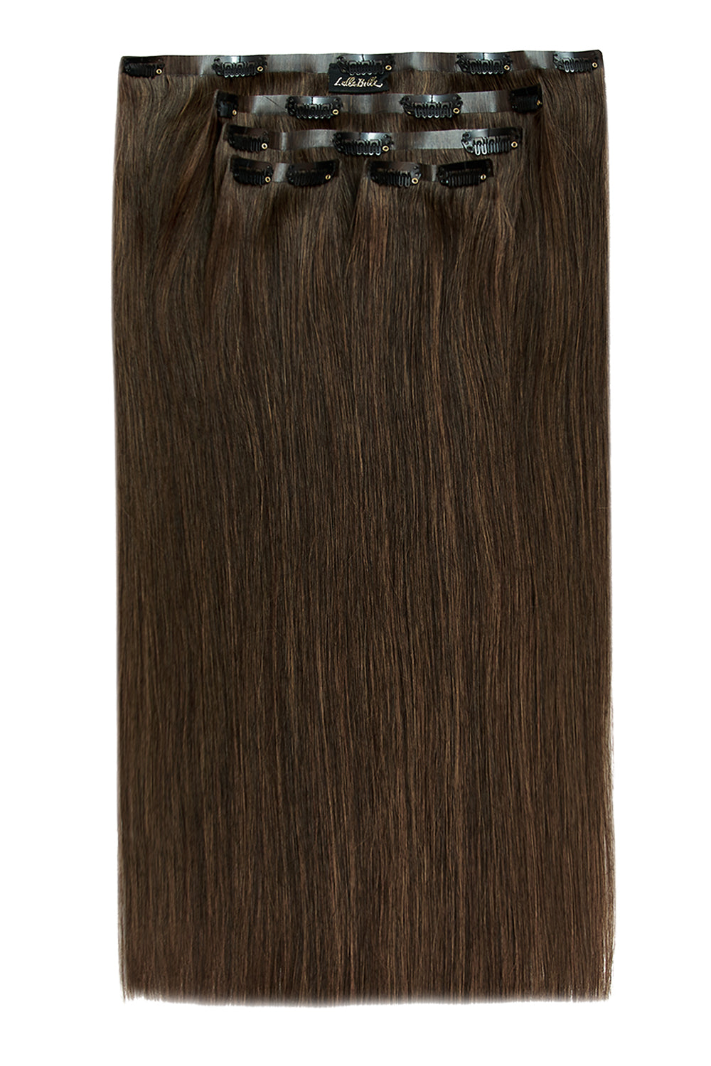 Luxury Gold 20" 200g 5 Piece Human Hair Extensions - BROWNS | DARK BROWN & CARAMEL #3