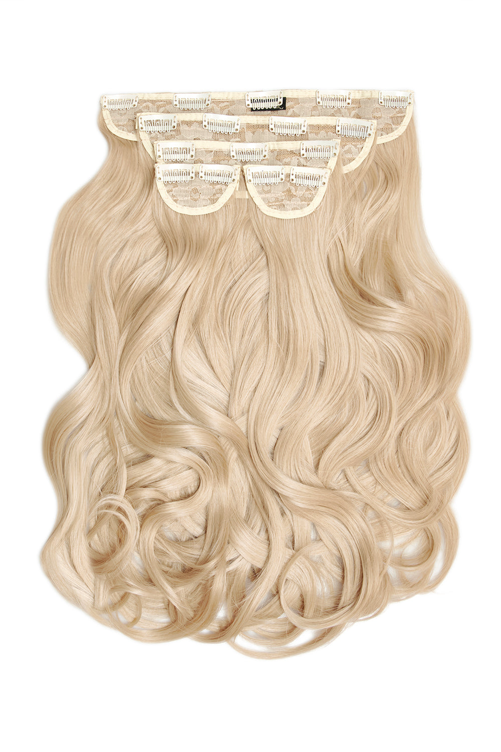 Super Thick 22" 5 Piece Blow Dry Wavy Clip In Hair Extensions - BLONDES | LIGHT GOLDEN BLONDE #1