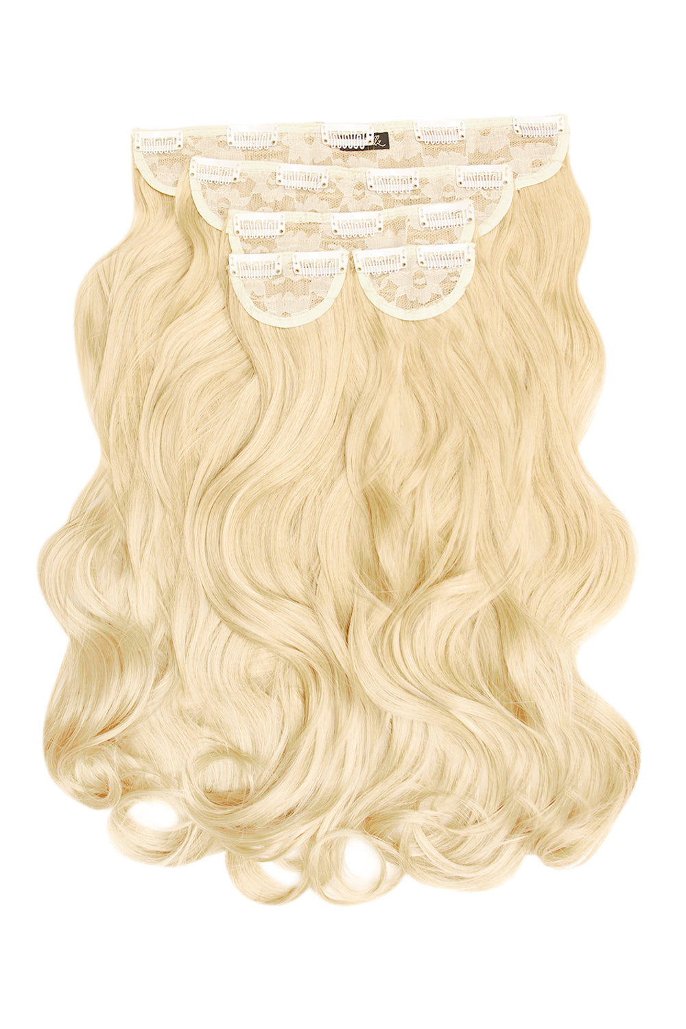 Super Thick 22" 5 Piece Natural Wavy Clip In Hair Extensions - BLONDES | PURE BLONDE #1