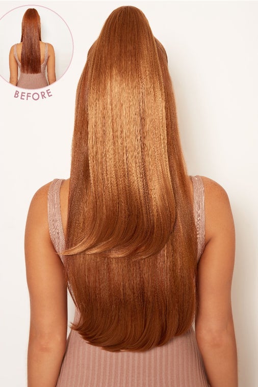 Ultimate Half Up Half Down 22'' Straight Extension and Pony Set