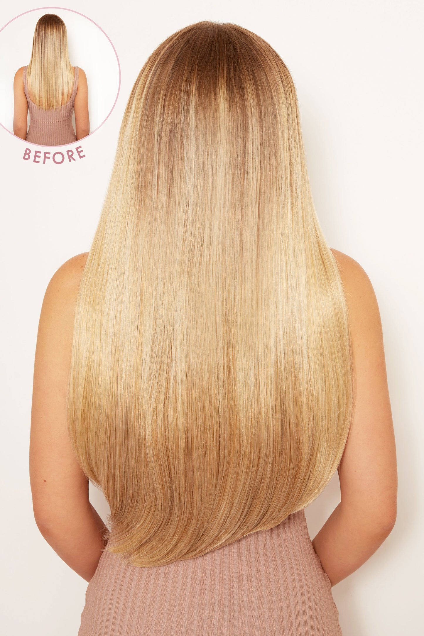 Super Thick 22" 5 Piece Straight Clip In Hair Extensions