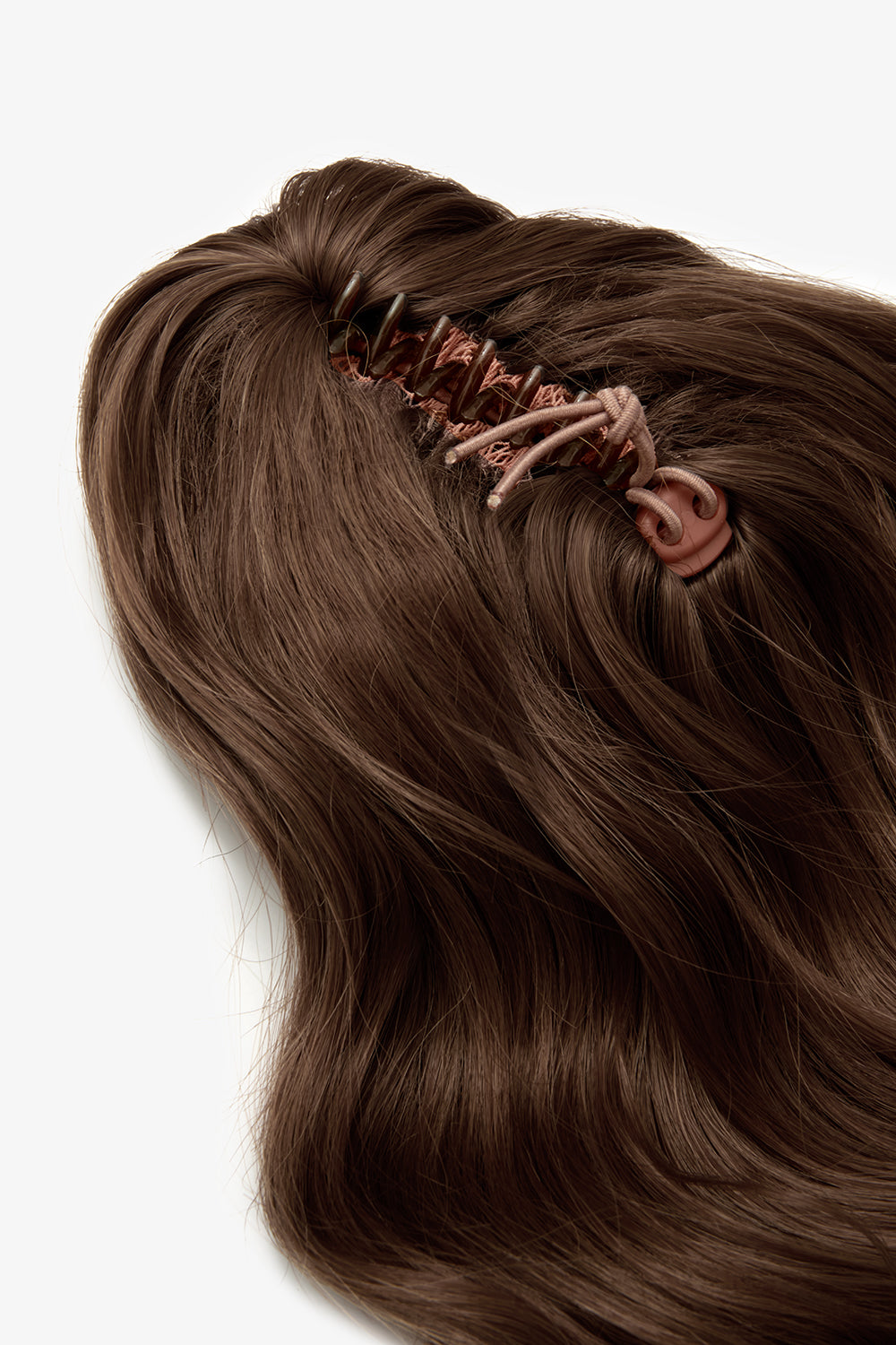 Brushed Out Wave 16" Claw Clip Pony - BROWNS | CHESTNUT #3