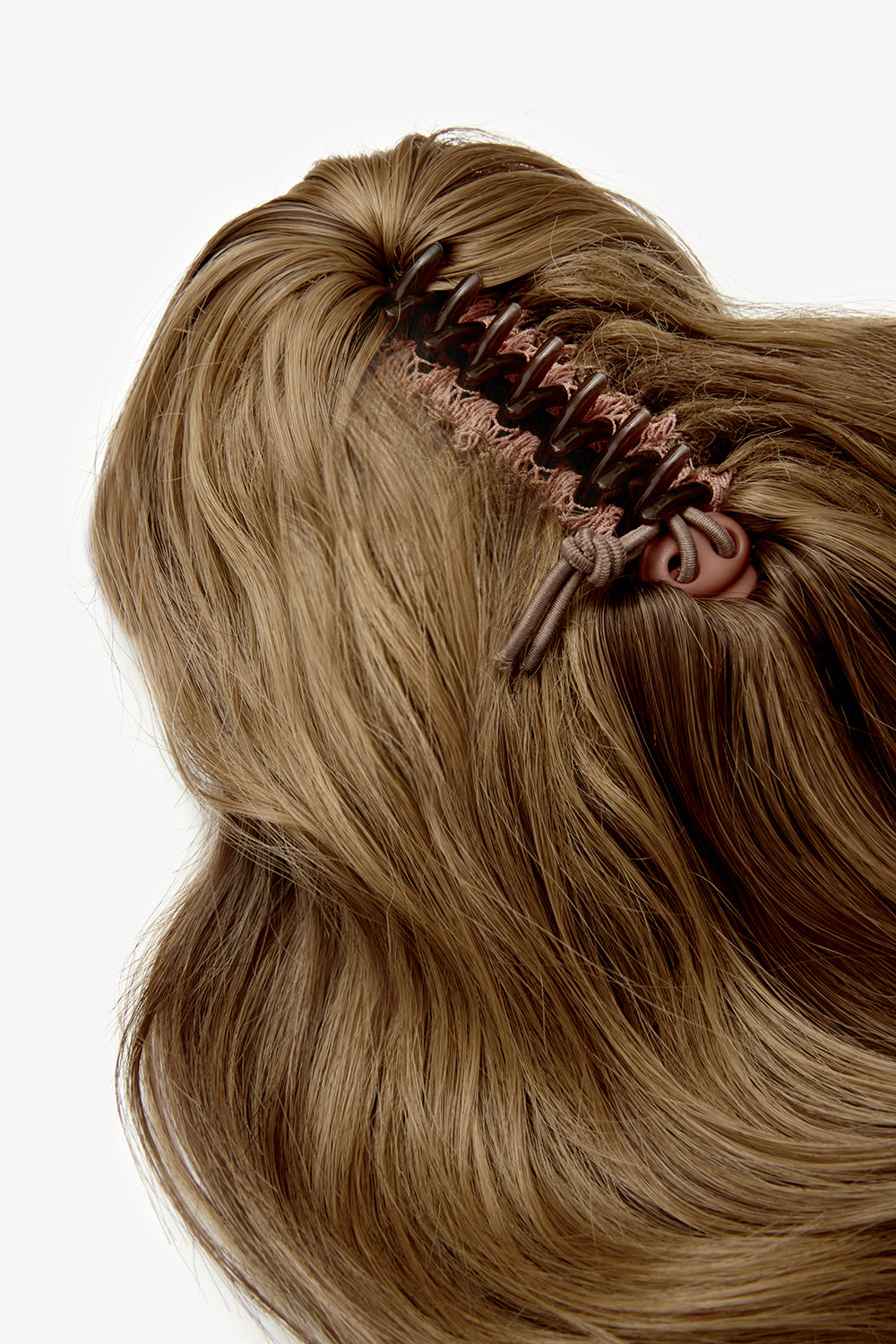 Brushed Out Wave 16" Claw Clip Pony - BROWNS | MELLOW BROWN #3