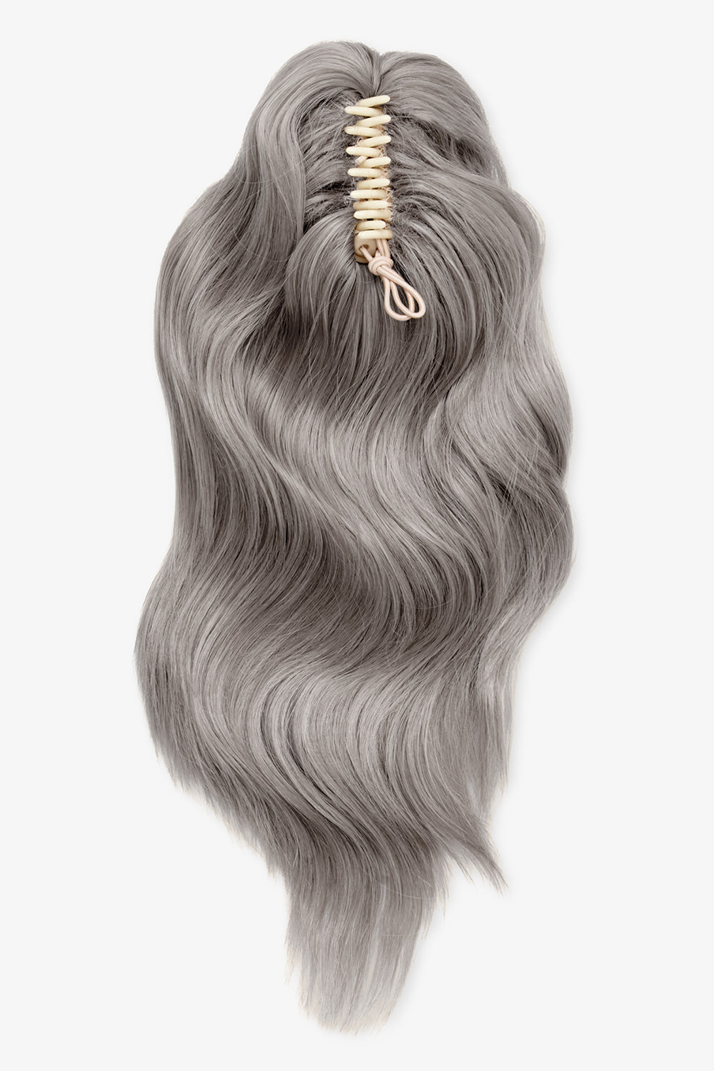 Brushed Out Wave 16" Claw Clip Pony - BLONDES | SILVER GREY #2