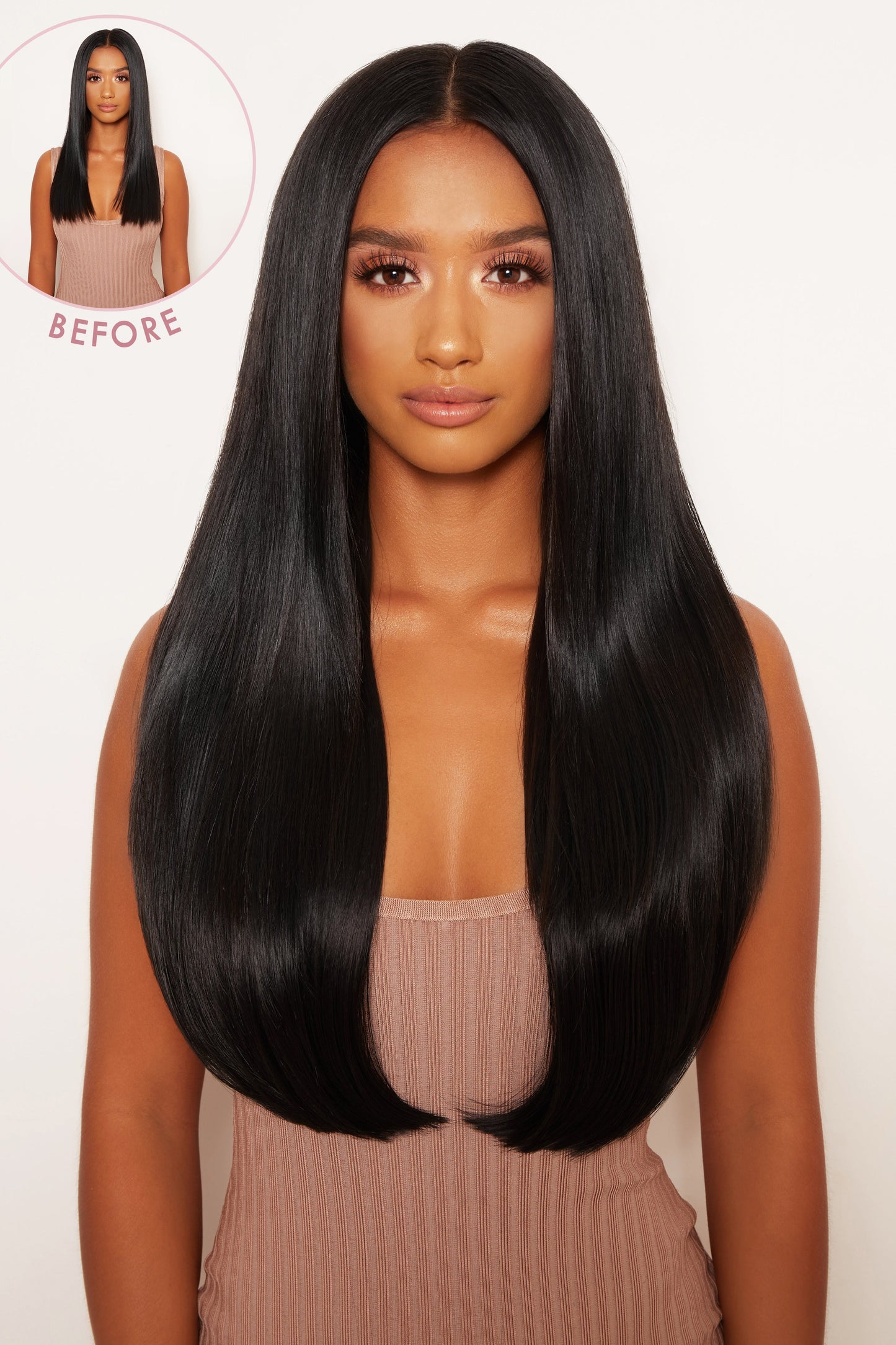 Super Thick 22" 5 Piece Straight Clip In Hair Extensions