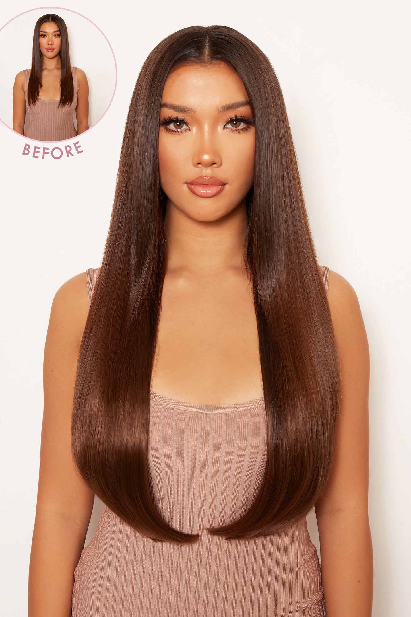 Thick 24" 1 Piece Straight Clip In Hair Extensions