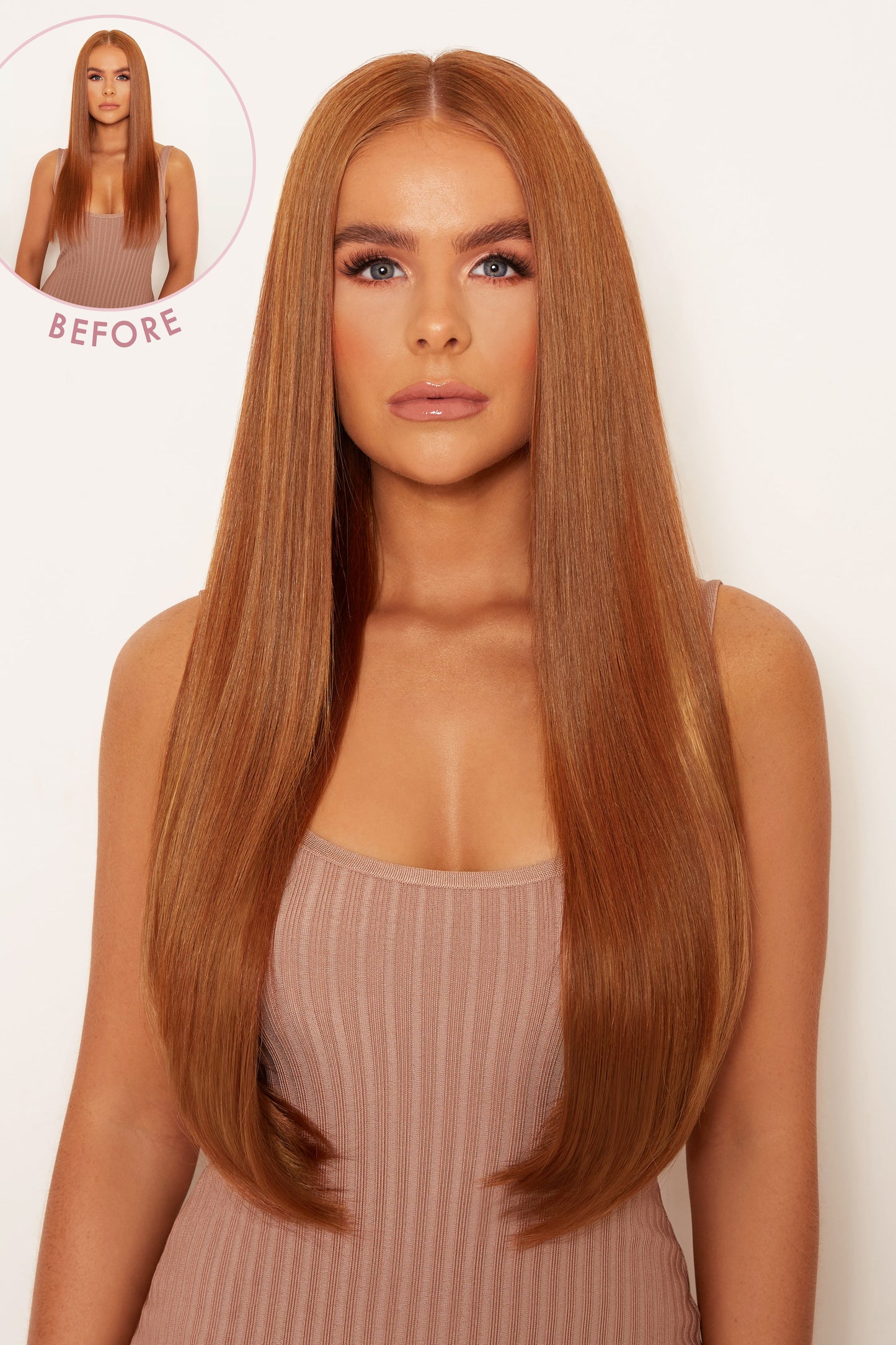 Thick 24" 1 Piece Straight Clip In Hair Extensions