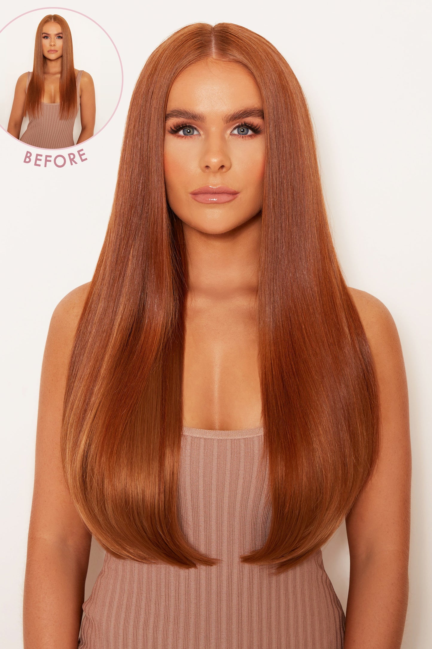 Super Thick 22" 5 Piece Straight Clip In Hair Extensions