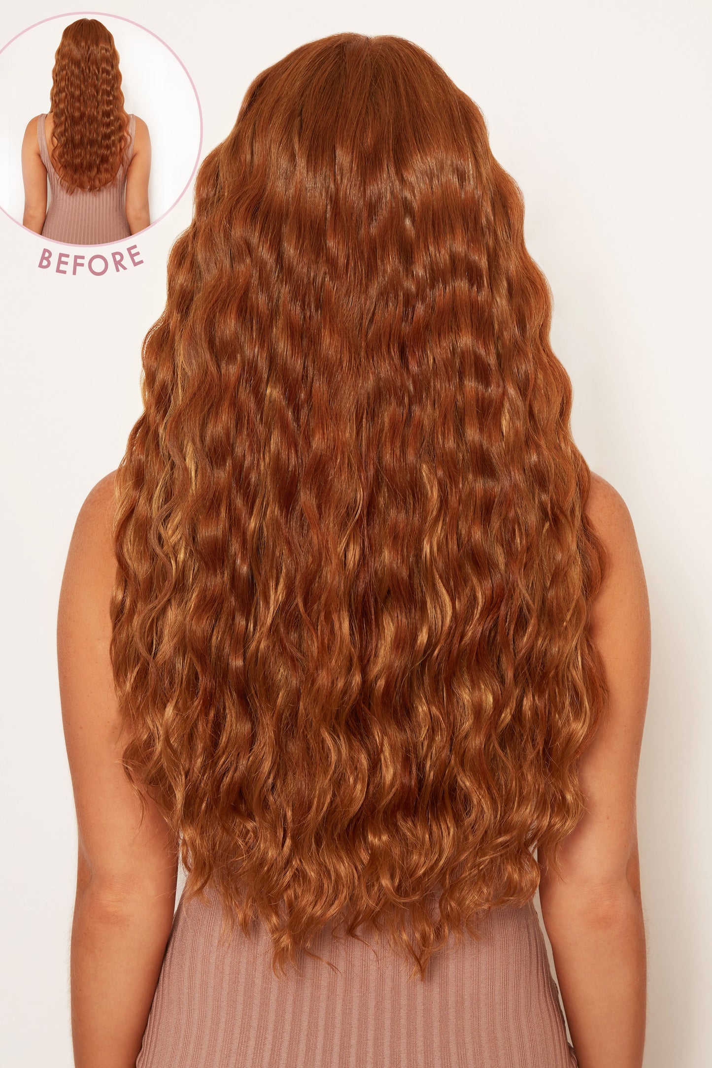 Super Thick 22" 5 Piece Crimped Wavy Clip In Hair Extensions